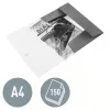Leitz 3-Klappen-Mappe WOW PP A4, pasta de abas, A4, polipropileno (PP), preto, formato horizontal/vertical, 150 folhas