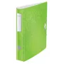 Leitz Dossier de alavanca Active PP WOW A4/65 mm, A4, anel D, armazenamento, espuma de poliuretano, verde, 350 folhas