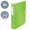 Leitz Dossier de alavanca Active PP WOW A4/65 mm, A4, anel D, armazenamento, espuma de poliuretano, verde, 350 folhas