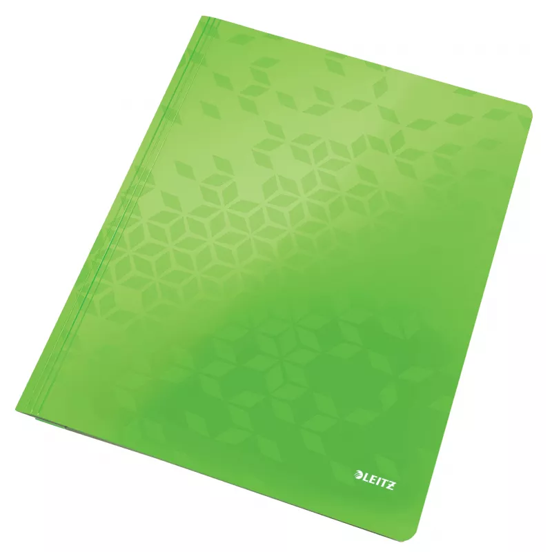 Leitz Pasta plana cartão/cartolina WOW A4, pasta convencional, A4, cartão, verde, formato vertical, 250 folhas