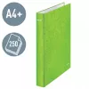 Leitz Dossier de anéis WOW laminado A4+ 2DR/25mm, A4+, anel D, cartão, verde, 250 folhas, 80 g/m²