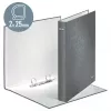 Leitz Dossier de anéis WOW laminado A4+ 2DR/25mm, A4+, anel D, cartão, verde, 250 folhas, 80 g/m²