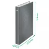 Leitz Dossier de anéis WOW laminado A4+ 2DR/25mm, A4+, anel D, cartão, verde, 250 folhas, 80 g/m²