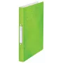 Leitz Dossier de anéis WOW PP A4 2RR/25mm, A4, anel redondo, polipropileno (PP), verde, 190 folhas, 80 g/m²