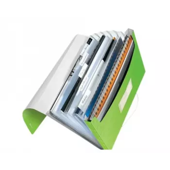 Leitz Pasta de projeto WOW PP, A4, polipropileno (PP), verde, formato vertical, 250 folhas, 80 g/m²