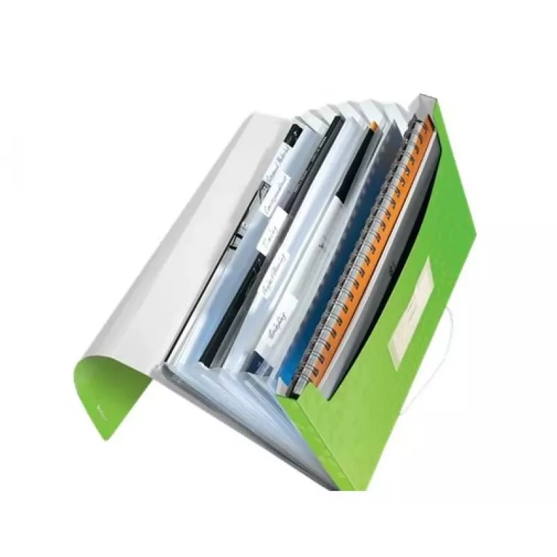Leitz Pasta de projeto WOW PP, A4, polipropileno (PP), verde, formato vertical, 250 folhas, 80 g/m²