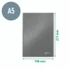 Leitz Caderno WOW A5 quadriculado com capa dura, padrão, verde, A5, 80 folhas, 80 g/m², quadriculado