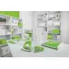 Leitz Perfurador WOW 5008 metal 2 furos / 30 folhas, 30 folhas, verde, metal, plástico, 8 cm, 5,5 mm, A4, A5, A6, folio, quarto US, 8 x 8 x 8 cm