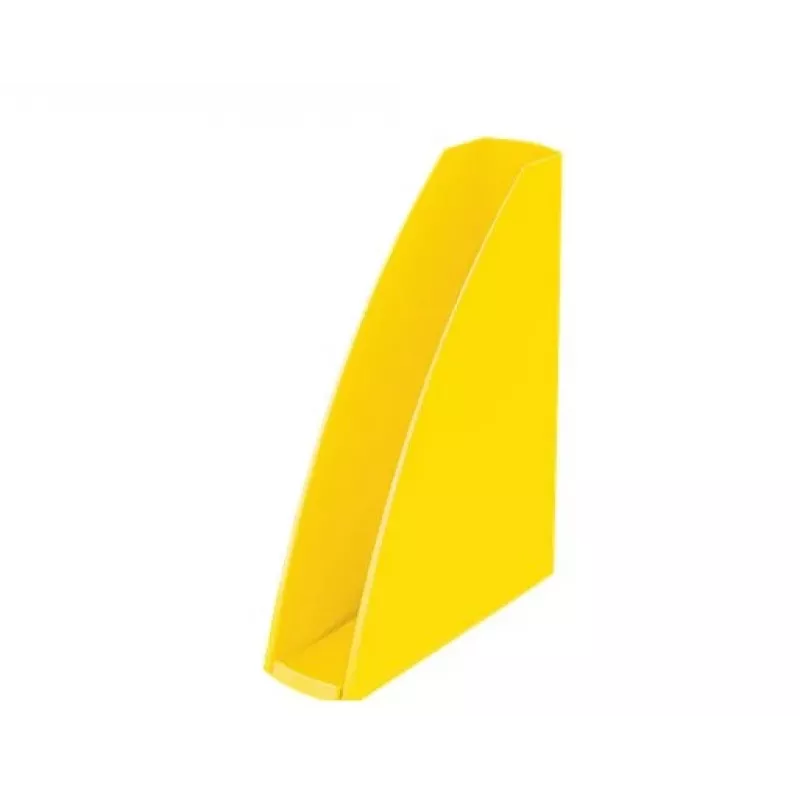 Leitz Coletor de revistas WOW, amarelo, plástico, A4, 75 mm, 258 mm, 312 mm
