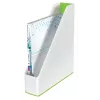 Leitz Coletor de revistas WOW Dual Colour, verde, branco, plástico, A4, 73 mm, 318 mm, 272 mm
