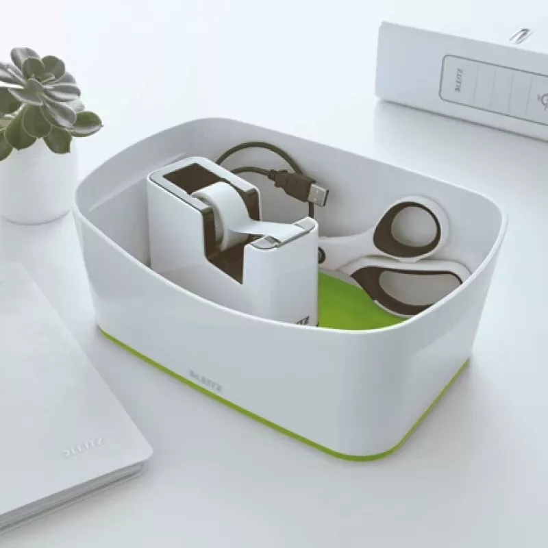 Leitz Fita adesiva WOW, 1,9 cm, 33 m, poliestireno (PS), verde, branco, 51 mm, 126 mm