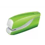 Leitz NeXXt Agrafador a pilhas WOW 5566, 10 folhas, carregamento frontal, 1 cm, plástico, verde, pilha