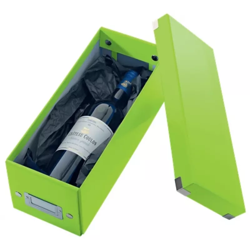 Leitz Click & Store WOW Caixa de armazenamento de CDs, verde, cartão, 143 mm, 352 mm, 136 mm, 440 g