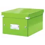 Leitz Click & Store WOW Caixa de armazenamento pequena, caixa de armazenamento, verde, retangular, cartão, monocromático, interior