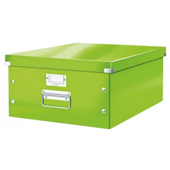 Leitz Click & Store WOW Caixa de armazenamento grande, verde, cartão, 369 mm, 482 mm, 200 mm