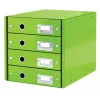 Leitz Click & Store WOW Gaveteiro (4 gavetas), verde, cartão, 286 mm, 356 mm, 282 mm