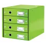 Leitz Click & Store WOW Gaveteiro (4 gavetas), verde, cartão, 286 mm, 356 mm, 282 mm