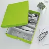 Leitz Click & Store WOW Caixa organizadora média, caixa de armazenamento, verde, retangular, cartão, monocromático, interior