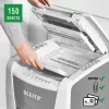 Leitz IQ Autofeed Office 150 Destruidora de papel automática P5, corte micro, 22 cm, 2 x 15 mm, 44 L, 500 folhas, 55 dB