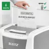 Leitz IQ Autofeed Office 150 Destruidora de papel automática P5, corte micro, 22 cm, 2 x 15 mm, 44 L, 500 folhas, 55 dB