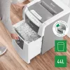 Leitz IQ Autofeed Office 150 Destruidora de papel automática P5, corte micro, 22 cm, 2 x 15 mm, 44 L, 500 folhas, 55 dB