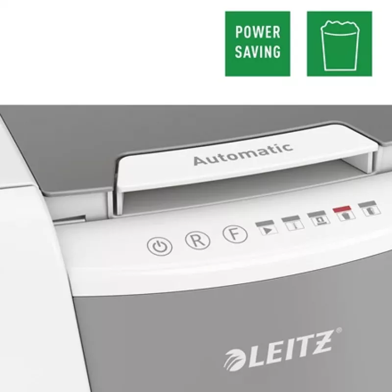 Leitz IQ Autofeed Office 150 Destruidora de papel automática P5, corte micro, 22 cm, 2 x 15 mm, 44 L, 500 folhas, 55 dB