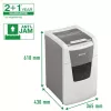 Leitz IQ Autofeed Office 150 Destruidora de papel automática P5, corte micro, 22 cm, 2 x 15 mm, 44 L, 500 folhas, 55 dB