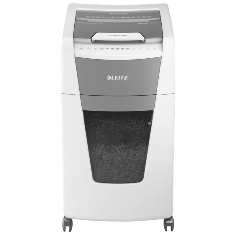 Leitz IQ Autofeed Office 300 Destruidora de documentos P5, corte micro, 22 cm, 2 x 15 mm, 60 L, 700 folhas, 55 dB