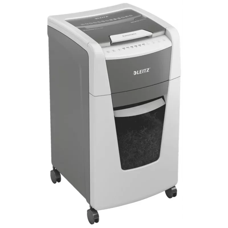 Leitz IQ Autofeed Office 300 Destruidora de documentos P5, corte micro, 22 cm, 2 x 15 mm, 60 L, 700 folhas, 55 dB