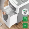 Leitz IQ Autofeed Office 300 Destruidora de documentos P5, corte micro, 22 cm, 2 x 15 mm, 60 L, 700 folhas, 55 dB