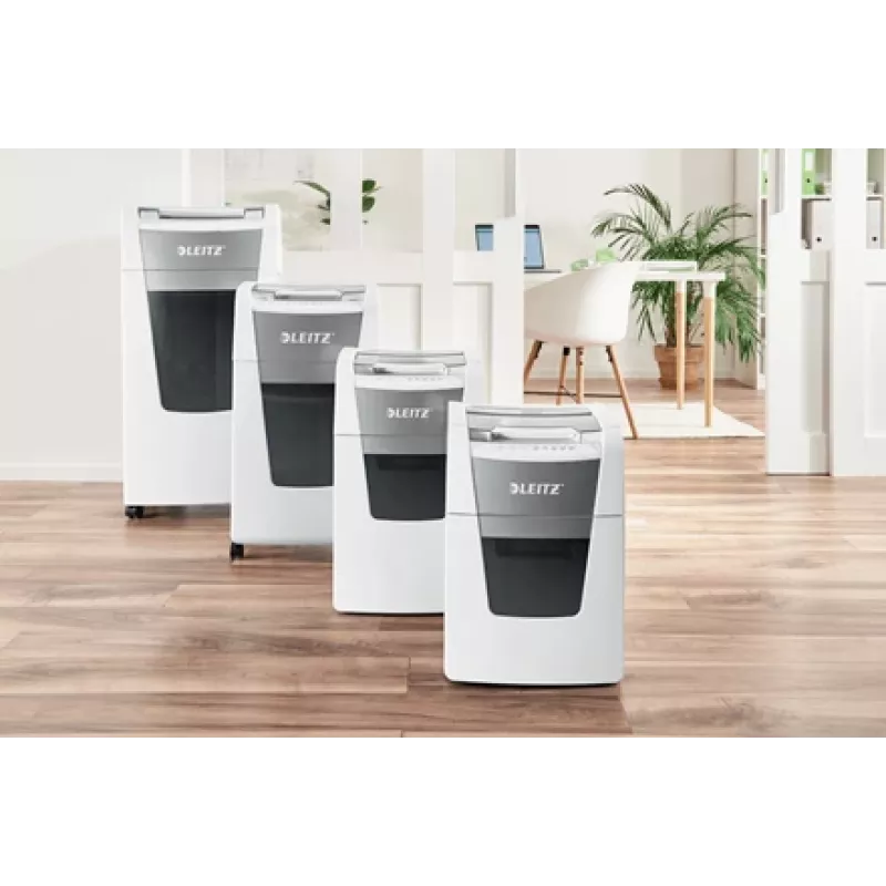 Leitz IQ Autofeed Office 300 Destruidora de documentos P5, corte micro, 22 cm, 2 x 15 mm, 60 L, 700 folhas, 55 dB
