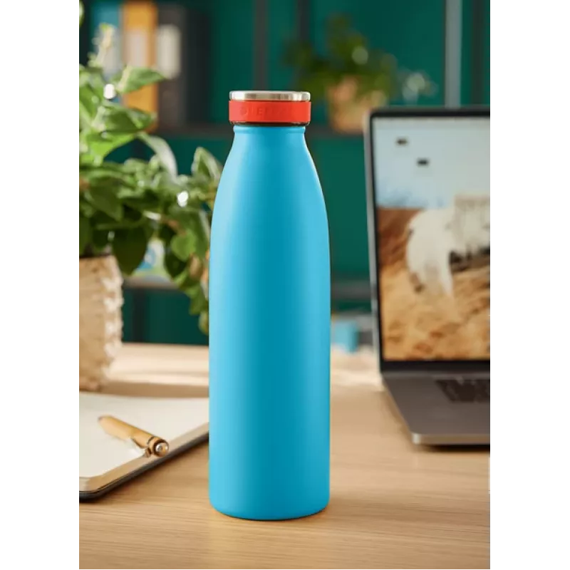 Leitz Cosy Garrafa térmica 500 ml, azul, aço inoxidável, 68 mm, 68 mm, 235 mm, 280 g