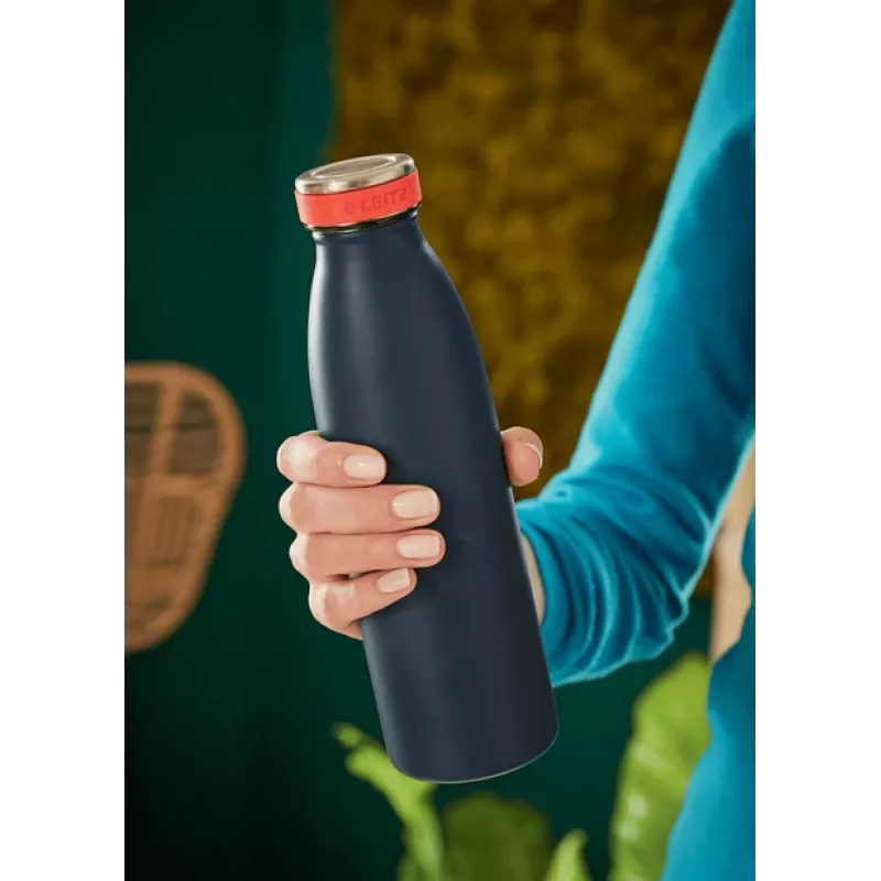 Leitz Cosy Garrafa térmica 500 ml, preto, aço inoxidável, 68 mm, 68 mm, 235 mm, 280 g