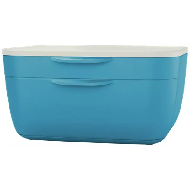 Leitz Cosy Gaveteiro, 2 gavetas, poliestireno (PS), azul, branco, 1 unidade, 251 mm, 143 mm