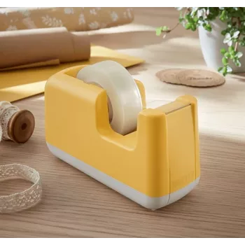 Leitz Cosy Fita adesiva de mesa, 1,9 cm, 33 m, acrilonitrilo-butadieno-estireno (ABS), amarelo, 75 mm, 56 mm