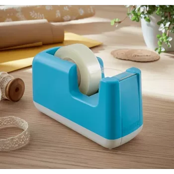Leitz Cosy Fita adesiva de mesa, 1,9 cm, 33 m, acrilonitrilo-butadieno-estireno (ABS), azul, 75 mm, 56 mm