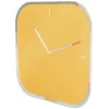 Leitz Cosy Relógio de parede de vidro silencioso, quadrado, amarelo, 300 mm, 300 mm, 40 mm, 1,6 kg