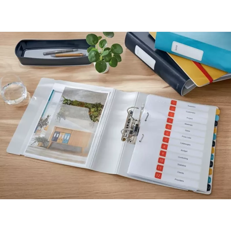 Leitz 180° Active Cosy Dossier 80 mm, A4, espuma de poliuretano, amarelo, 500 folhas, 80 g/m², 8,2 cm