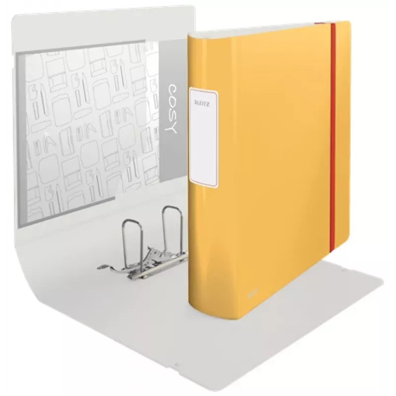 Leitz 180° Active Cosy Dossier 80 mm, A4, espuma de poliuretano, amarelo, 500 folhas, 80 g/m², 8,2 cm