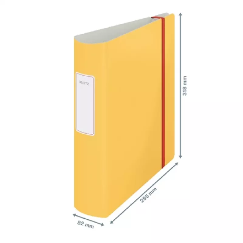 Leitz 180° Active Cosy Dossier 80 mm, A4, espuma de poliuretano, amarelo, 500 folhas, 80 g/m², 8,2 cm