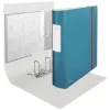 Leitz 180° Active Cosy Dossier 80 mm, A4, espuma de poliuretano, azul, 500 folhas, 80 g/m², 8,2 cm
