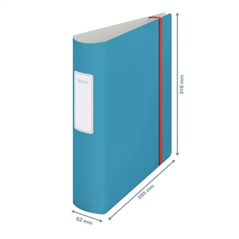 Leitz 180° Active Cosy Dossier 80 mm, A4, espuma de poliuretano, azul, 500 folhas, 80 g/m², 8,2 cm
