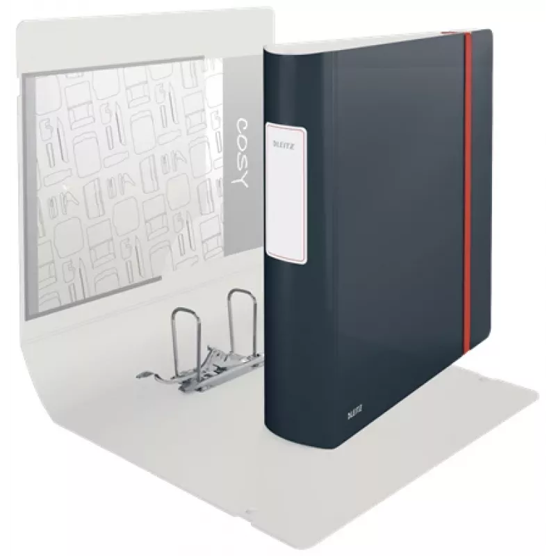 Leitz 180° Active Cosy Dossier 80mm, A4, espuma de poliuretano, preto, 500 folhas, 80 g/m², 8,2 cm