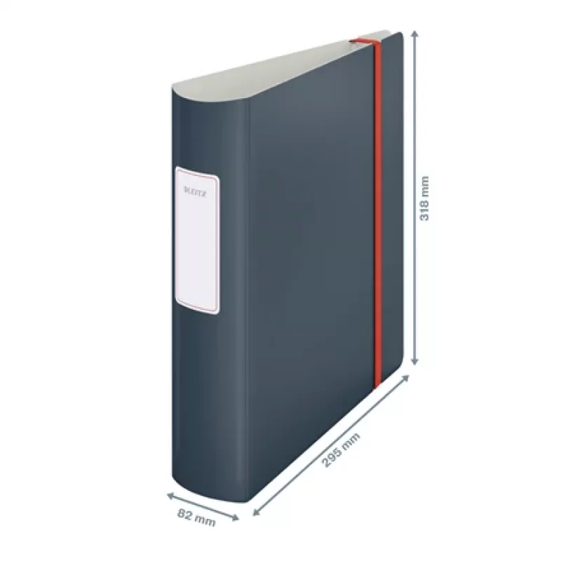 Leitz 180° Active Cosy Dossier 80mm, A4, espuma de poliuretano, preto, 500 folhas, 80 g/m², 8,2 cm
