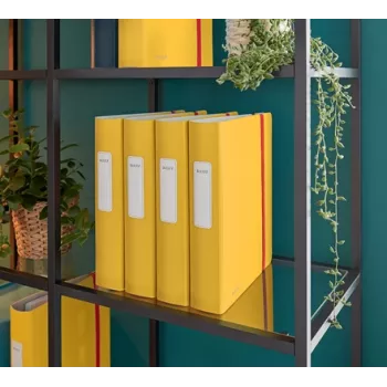 Leitz 180° Active Cosy Dossier 60mm, A4, espuma de poliuretano, amarelo, 350 folhas, 80 g/m², 6,5 cm