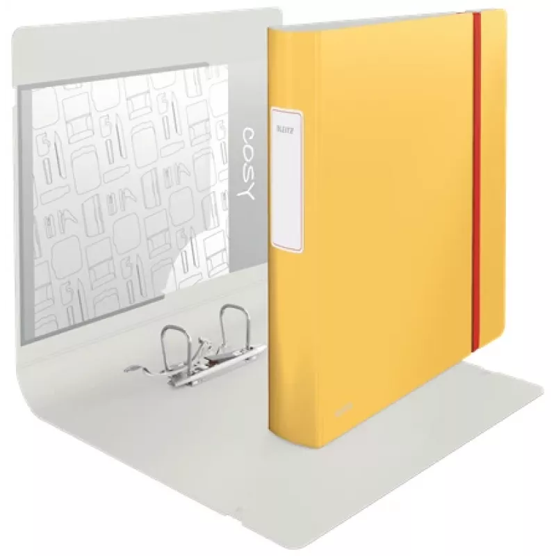 Leitz 180° Active Cosy Dossier 60mm, A4, espuma de poliuretano, amarelo, 350 folhas, 80 g/m², 6,5 cm