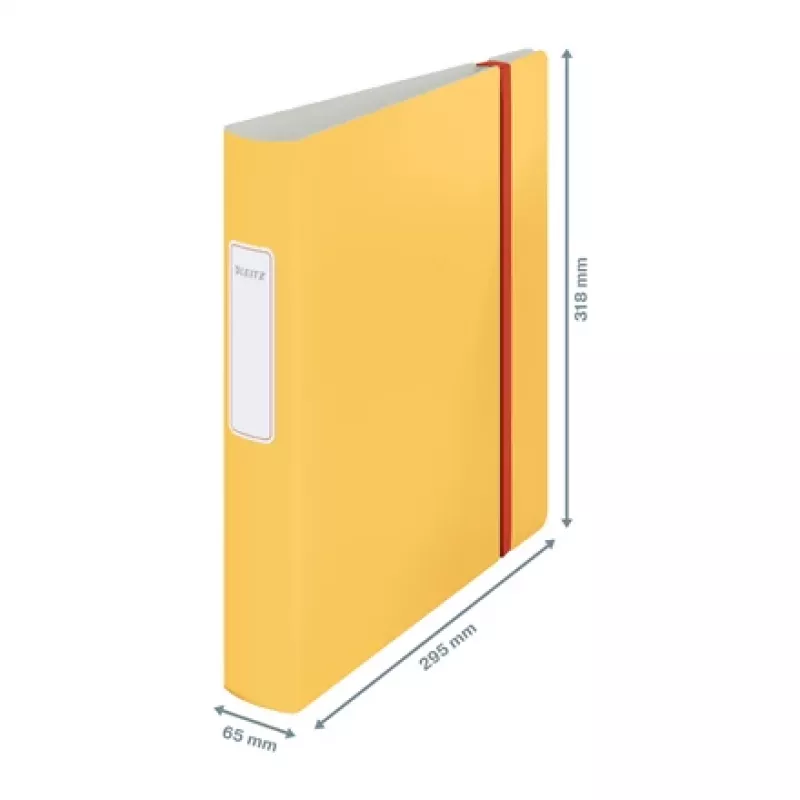 Leitz 180° Active Cosy Dossier 60mm, A4, espuma de poliuretano, amarelo, 350 folhas, 80 g/m², 6,5 cm
