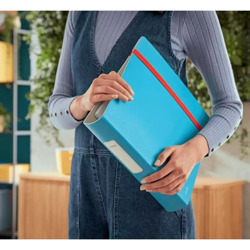 Leitz 180° Active Cosy dossier 60mm, A4, Polyfoam, azul, 350 folhas, 80 g/m², 6,5 cm