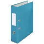 Leitz 180° Cosy dossier de alavanca Soft Touch 80mm, A4, cartão, azul, superfície texturada, 600 folhas, 80 g/m²