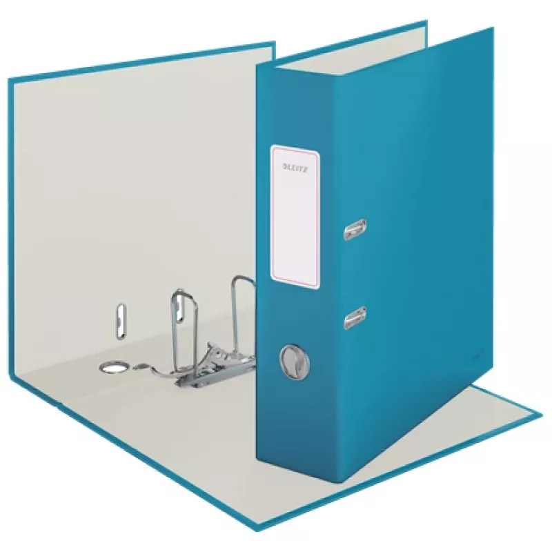 Leitz 180° Cosy dossier de alavanca Soft Touch 80mm, A4, cartão, azul, superfície texturada, 600 folhas, 80 g/m²